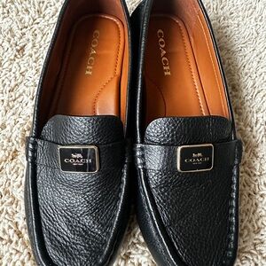 Coach Black Leather Women’s Loafers size 8.5